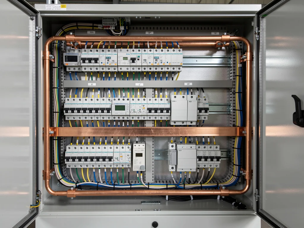 Armoire électrique et protections d'une infrastructure de recharge collective